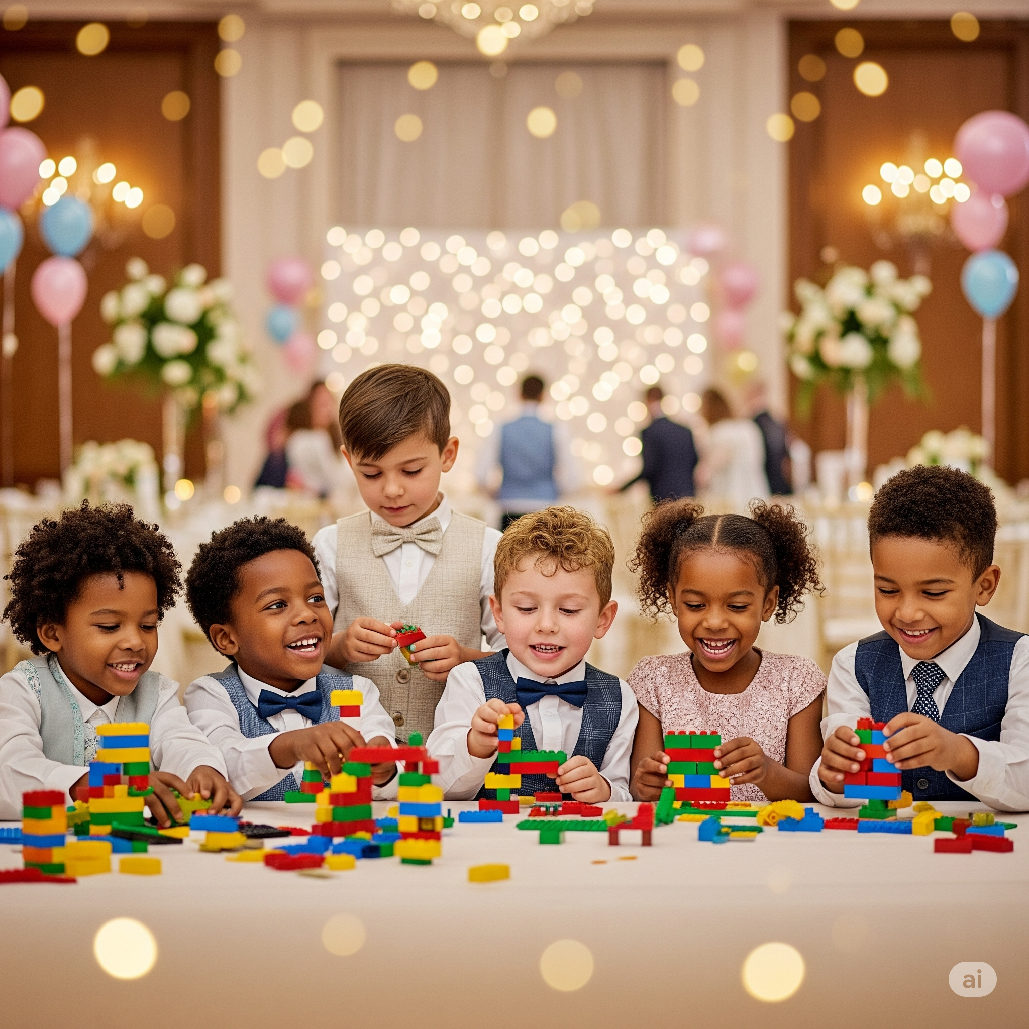 spielen mit Bausteinen